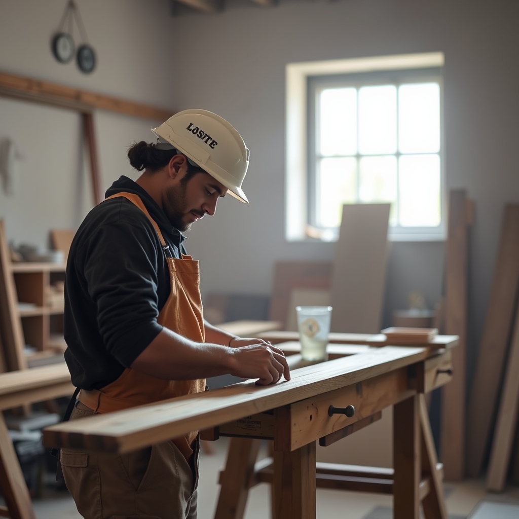 atelier de construction de maison individuelle (illustration)