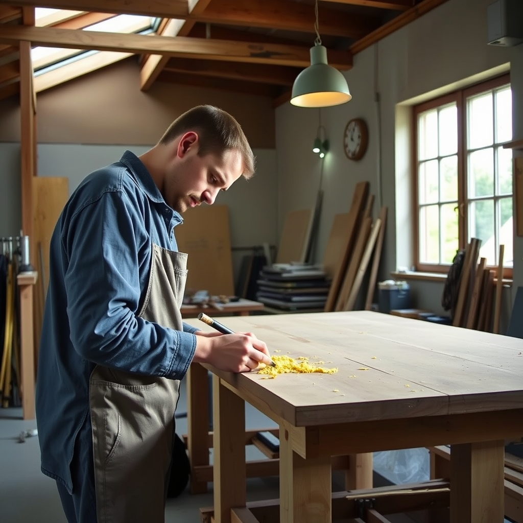 atelier de construction de maison individuelle (illustration)